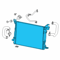 OEM 2015 Ram 2500 Engine Cooling Radiator Diagram - 52014721AB