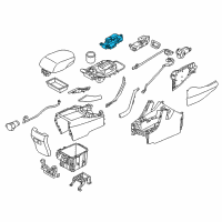 OEM 2015 Hyundai Santa Fe Sport Switch Assembly-Indicator Cover, LH Diagram - 93310-4Z210