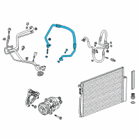 OEM 2016 Chevrolet Trax Suction Hose Diagram - 95376420