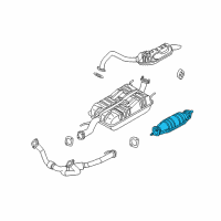 OEM 2005 Kia Sorento Catalytic Converter Assembly Diagram - 2895039700