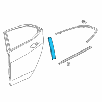 OEM Acura TLX Garnish Assembly, Right Rear Do Diagram - 72930-TZ3-A01