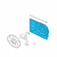 OEM 2008 Kia Optima Fan SHROUD Diagram - 253502G000