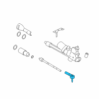 OEM 2006 Ford Escape Outer Tie Rod Diagram - 5L8Z-3A130-AA