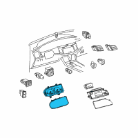 OEM 2008 Toyota Avalon Gauge Cluster Diagram - 83800-07370