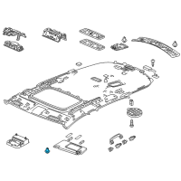OEM 2020 Acura MDX Holder Assembly, Sunvisor (Platinum Gray) Diagram - 88217-TK8-A01ZQ