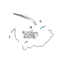 OEM 2012 Dodge Journey Hose-Rear Window WIPER Washer Diagram - 5178459AB