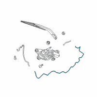 OEM 2020 Dodge Journey Hose-Rear Washer Diagram - 5116019AF