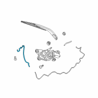 OEM 2017 Dodge Journey Hose-Rear Washer Diagram - 5116018AD