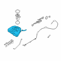 OEM 2009 Nissan Altima Fuel Tank Assembly Diagram - 17202-JA90A