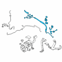 OEM 2014 Nissan Quest Hose & Tube Assy-Power Steering Diagram - 49720-1JR2A