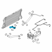 OEM 2015 Ford F-350 Super Duty Lower Hose Diagram - BC3Z-8286-E