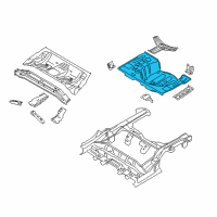 OEM Hyundai Elantra GT Panel Assembly-Rear Floor, Rear Diagram - 65513-A5000