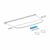 OEM Lexus RX350L Knob, Package Tray Trim Diagram - 64348-48010-C0