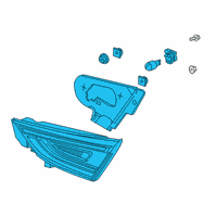 OEM 2020 Honda Insight LIGHT ASSY., L LID Diagram - 34155-TXM-A01