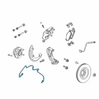 OEM 2017 Ford Taurus Front Speed Sensor Diagram - DB5Z-2C204-C