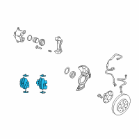 OEM Kia Amanti Pad Set-Front Disc Brake Diagram - 581013FA00