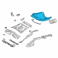 OEM 2022 Toyota Camry Rear Floor Pan Diagram - 58301-06905