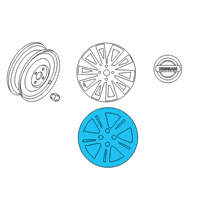 OEM Nissan Kicks Disc Wheel Cover Diagram - 40315-5RB0E
