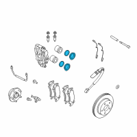 OEM 2005 Dodge Ram 1500 Seal-Disc Brake Diagram - 5143400AA