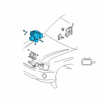 OEM Lexus RX300 Actuator Assy, Abs & Traction Diagram - 44050-48030