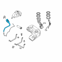 OEM 2005 BMW X5 Fuel Filler Hose Diagram - 16111184438