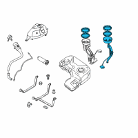 OEM 2002 BMW X5 Left Fuel Level Sensor Diagram - 16-11-6-762-044