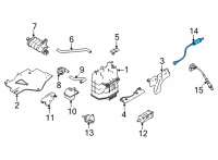 OEM 2021 Nissan Frontier Air Fuel Ratio Sensor Diagram - 22693-9BT0B