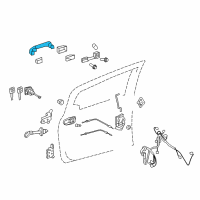 OEM 2015 Toyota Camry Handle, Outside Diagram - 69211-06090-A0