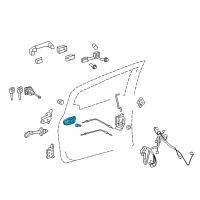 OEM 2012 Toyota Prius C Handle, Inside Diagram - 69206-02270-C0