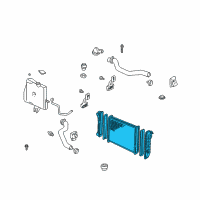 OEM Chevrolet Monte Carlo Radiator Diagram - 15140506