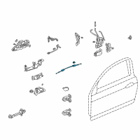 OEM 2006 Acura RSX Cable, Left Front Inside Handle Diagram - 72171-S6M-004