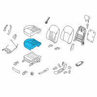 OEM 2015 Infiniti QX50 Pad-Front Seat Cushion Diagram - 87361-1BC2A