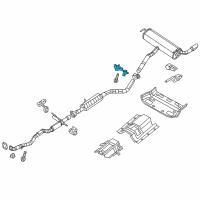 OEM 2017 Jeep Cherokee Bracket-Exhaust Diagram - 68102174AC