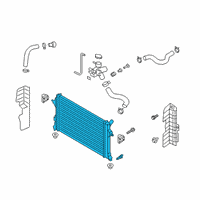 OEM 2019 Hyundai Veloster Radiator Assembly Diagram - 25310-J3000