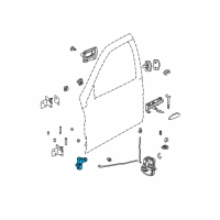 OEM 2000 Saturn LW1 Link Asm, Front Side Door Check Diagram - 22676991