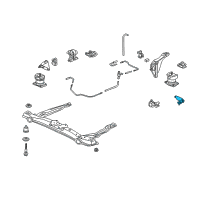 OEM 1999 Honda Accord Rubber, RR. Transmission Mounting Diagram - 50806-S87-A80