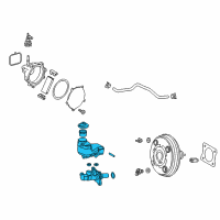 OEM 2022 Toyota Camry Master Cylinder Assembly Diagram - 47201-06510