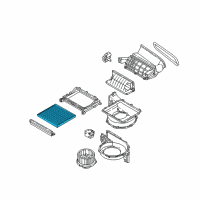 OEM 2019 Hyundai Sonata Cabin Air Filter Compatible Diagram - 97133-C1010