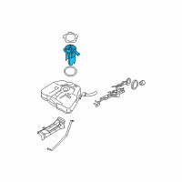 OEM 2011 Nissan Maxima In Tank Fuel Pump Diagram - 17040-ZX01B