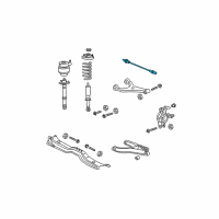 OEM 2005 Ford Expedition Tie Rod Assembly Diagram - 6L1Z-5A972-A
