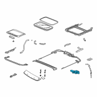 OEM 2011 Honda Accord Motor Assy., Sunroof Diagram - 70450-TA0-A02