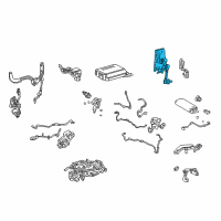 OEM 2021 Toyota Mirai Rear Sensor Diagram - 89408-11010