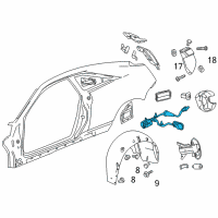 OEM 2011 Cadillac CTS Actuator Diagram - 25907014