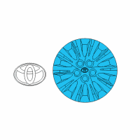 OEM 2012 Toyota Camry Wheel Cover Diagram - 42602-06091