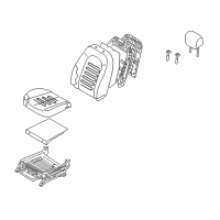 OEM 2007 Hyundai Elantra Heater Assembly-Front Seat Back Diagram - 88390-2H000