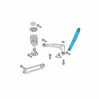 OEM 2000 Jeep Grand Cherokee ABSORBER-Suspension Diagram - 52088221AG