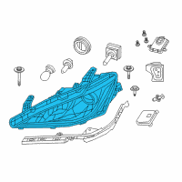 OEM Chrysler Pacifica HEADLAMP Right Diagram - 68228948AH