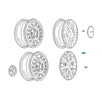 OEM GMC K2500 Suburban Wheel Valve Stem Diagram - 274288