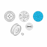 OEM 2015 Nissan Leaf Front Disc Wheel Cover Diagram - 40315-3NF0B
