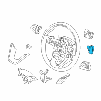 OEM 2018 Lincoln MKZ Shift Paddle Diagram - GP5Z-3F884-BA